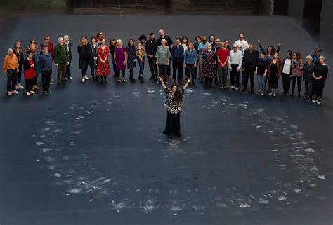 what themes does artist tania bruguera explore in her art? In her latest performance piece, she questions the power dynamics within society.